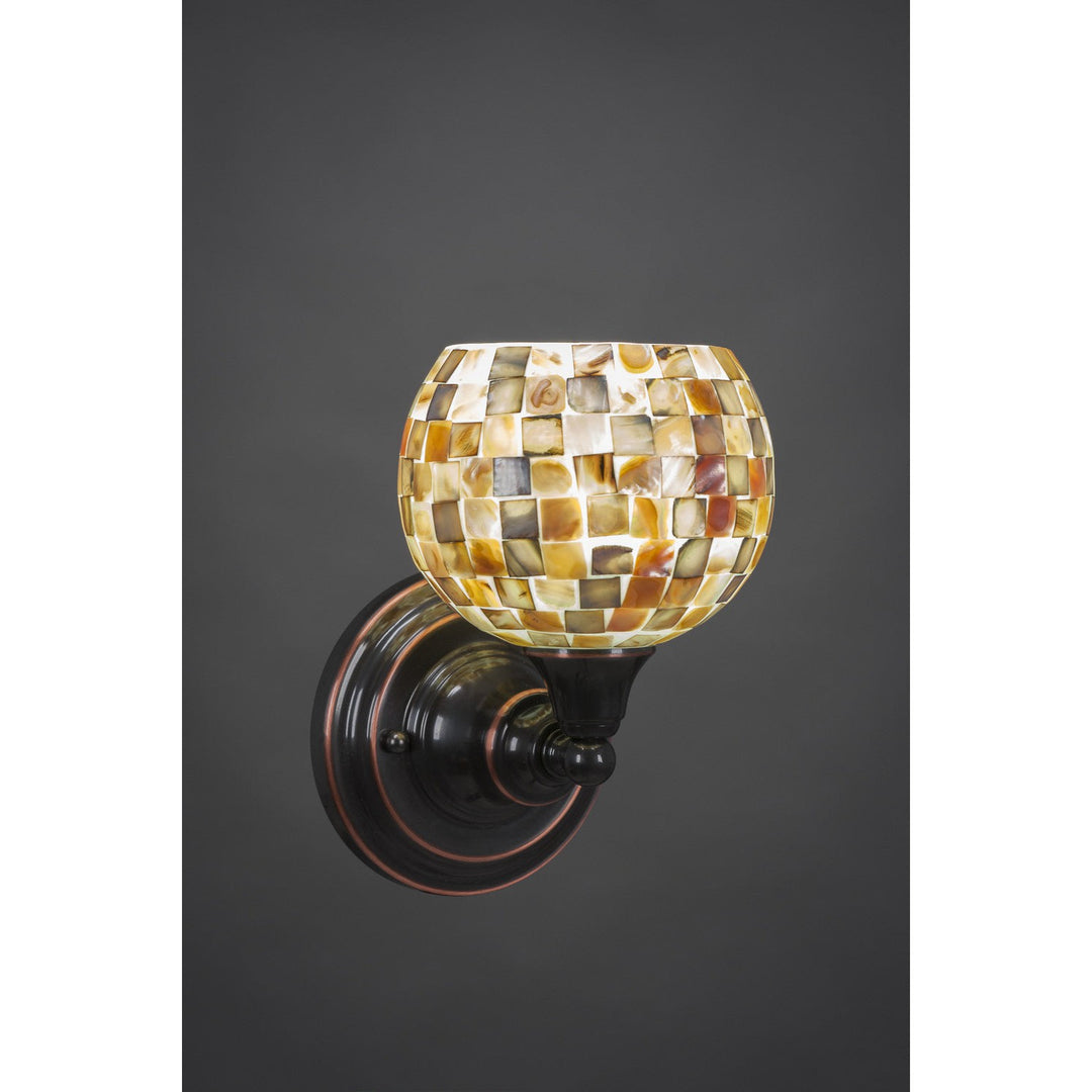 Toltec Any 40-bc-407 Wall Sconce Light - Black Copper