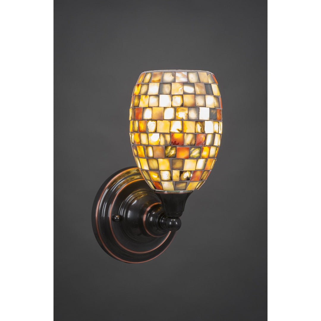Toltec Any 40-bc-408 Wall Sconce Light - Black Copper