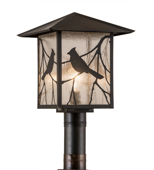 Meyda Tiffany Lighting 41733 Sequoia One Light Post Mount Outdoor Bronze / Dark