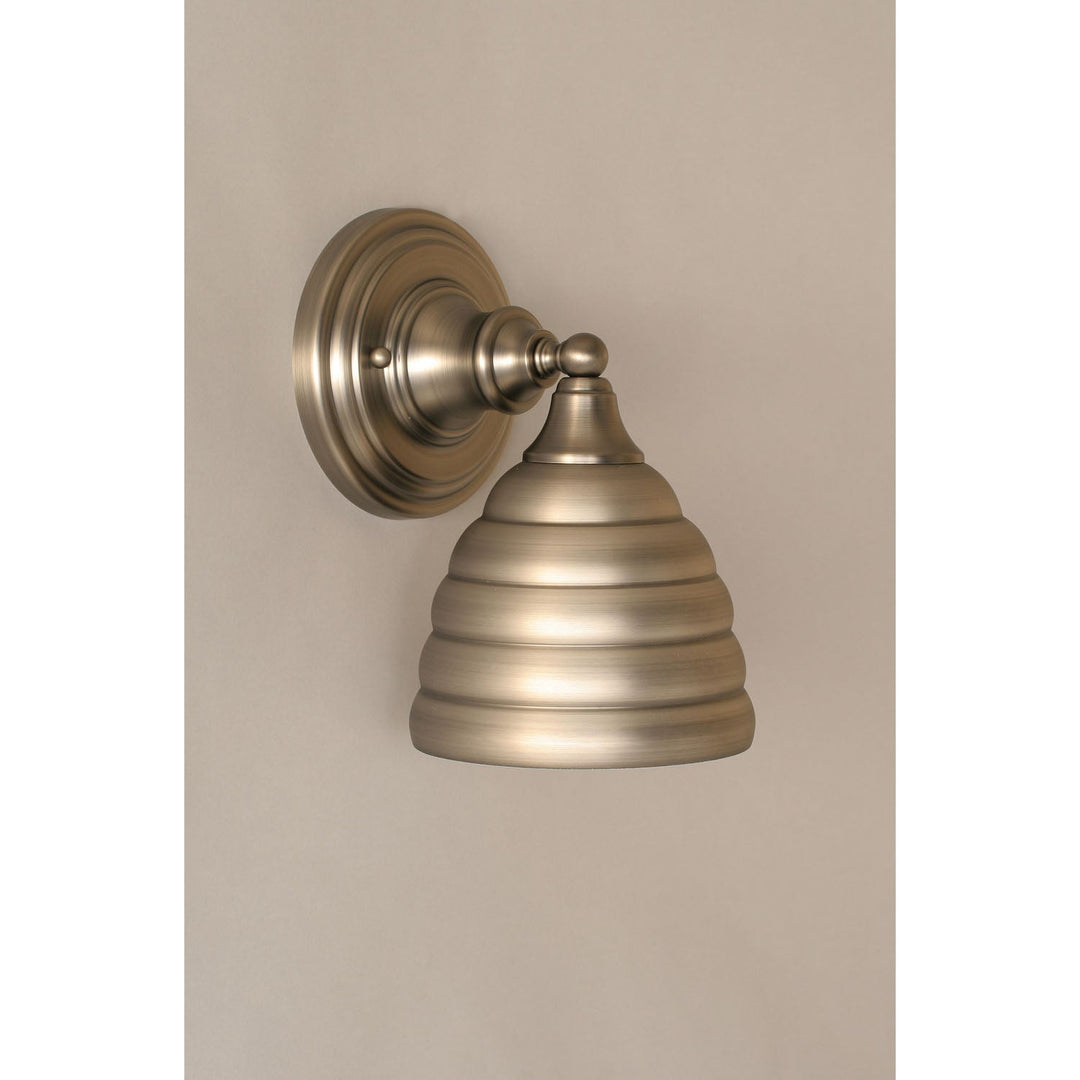 Toltec Any Brushed Nickel 40-bn-425 Wall Sconce Light - Brushed Nickel