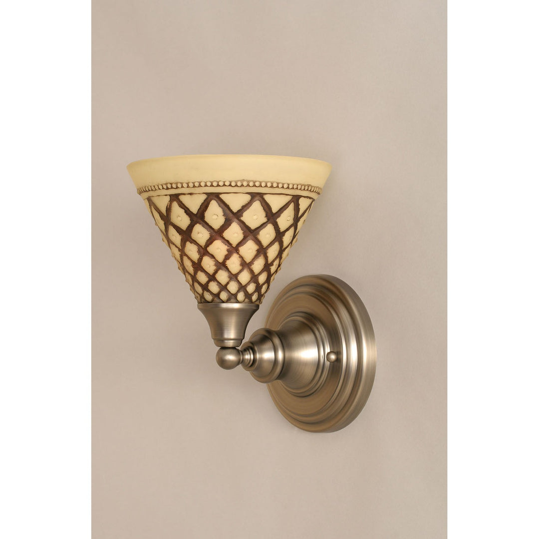 Toltec Any Brushed Nickel 40-bn-7185 Wall Sconce Light - Brushed Nickel