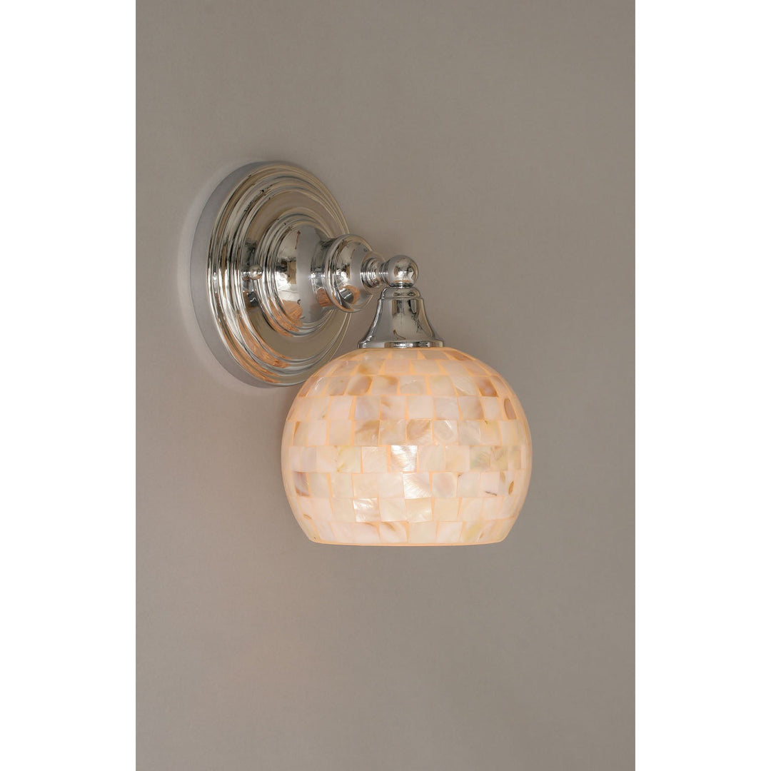 Toltec Any 40-ch-405 Wall Sconce Light - Chrome
