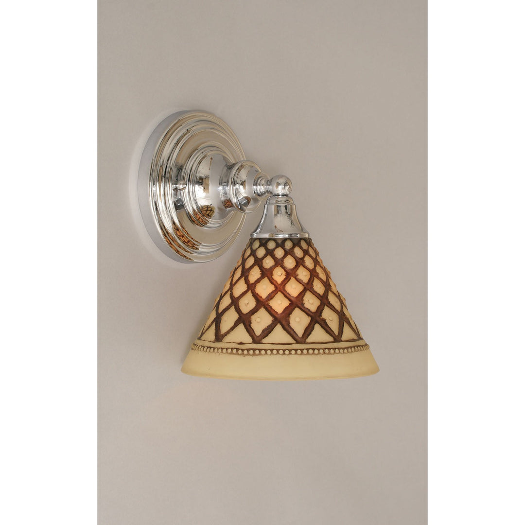 Toltec Any 40-ch-7185 Wall Sconce Light - Chrome