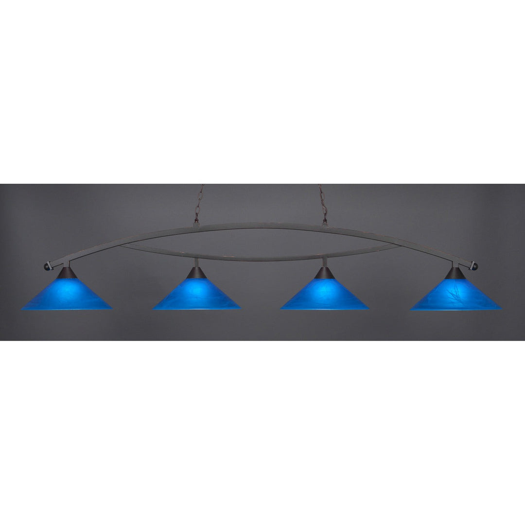 Toltec Bow 874-dg-415 Pendant Light - Dark Granite