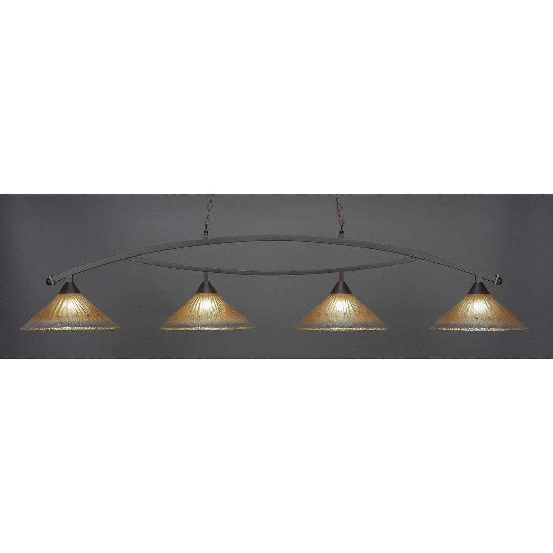Toltec Bow 874-dg-710 Pendant Light - Dark Granite