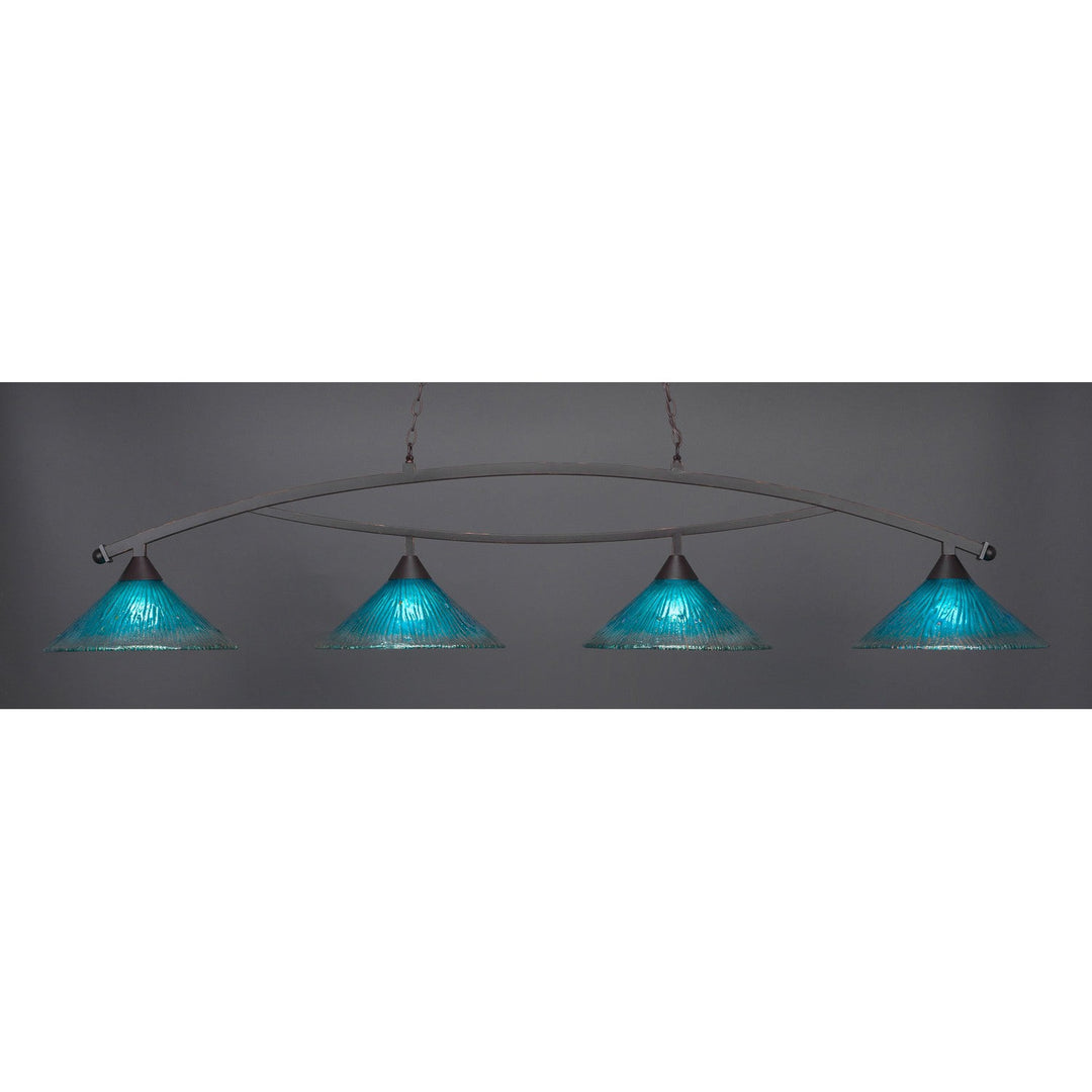 Toltec Bow 874-dg-715 Pendant Light - Dark Granite