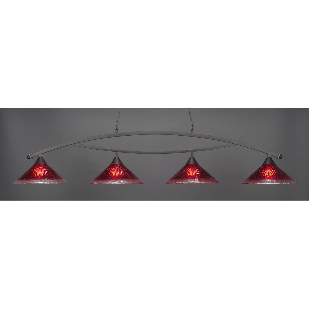 Toltec Bow 874-dg-716 Pendant Light - Dark Granite