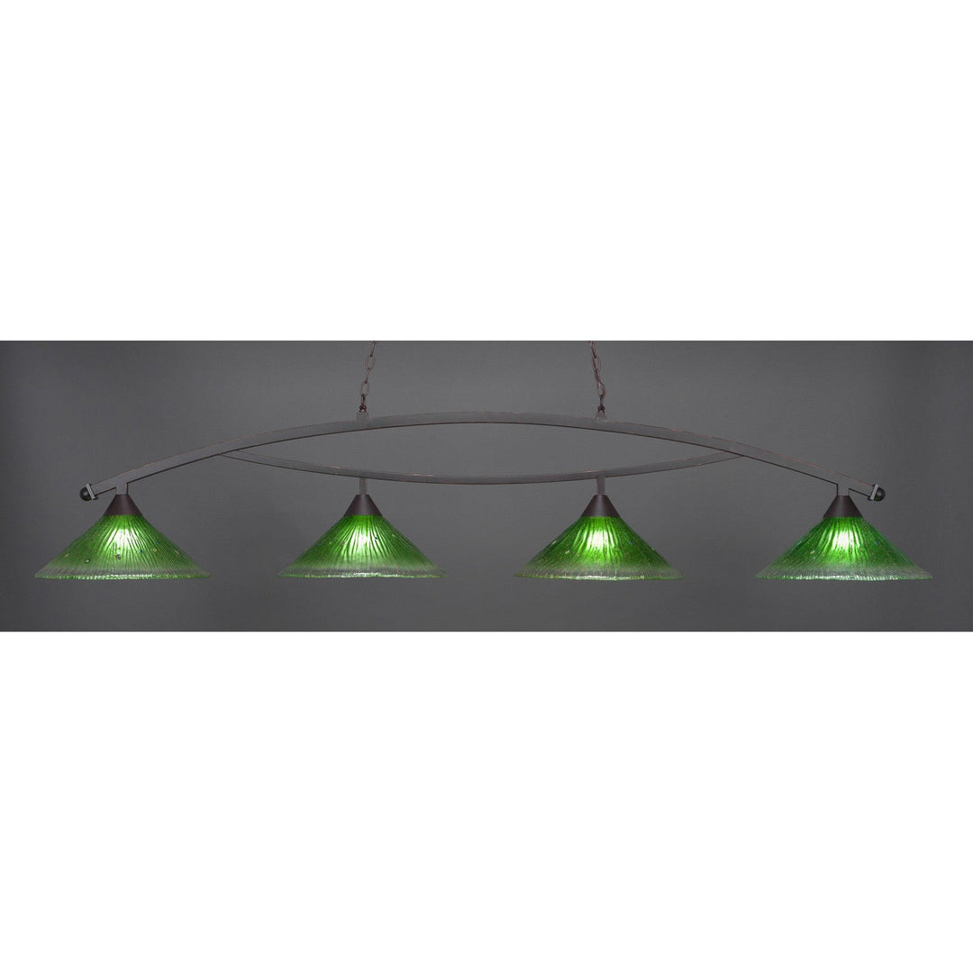 Toltec Bow 874-dg-717 Pendant Light - Dark Granite