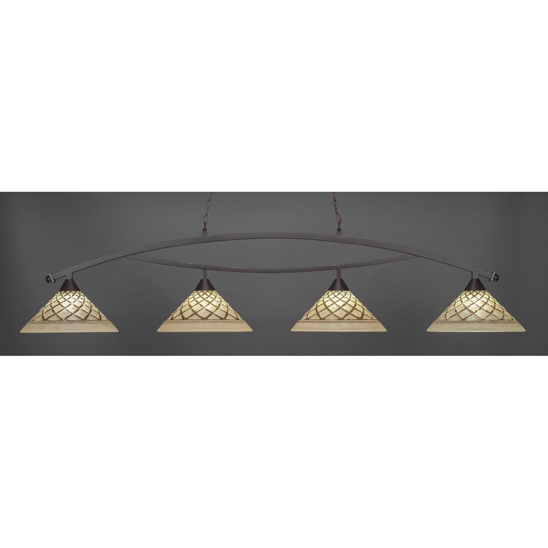 Toltec Bow 874-dg-718 Pendant Light - Dark Granite