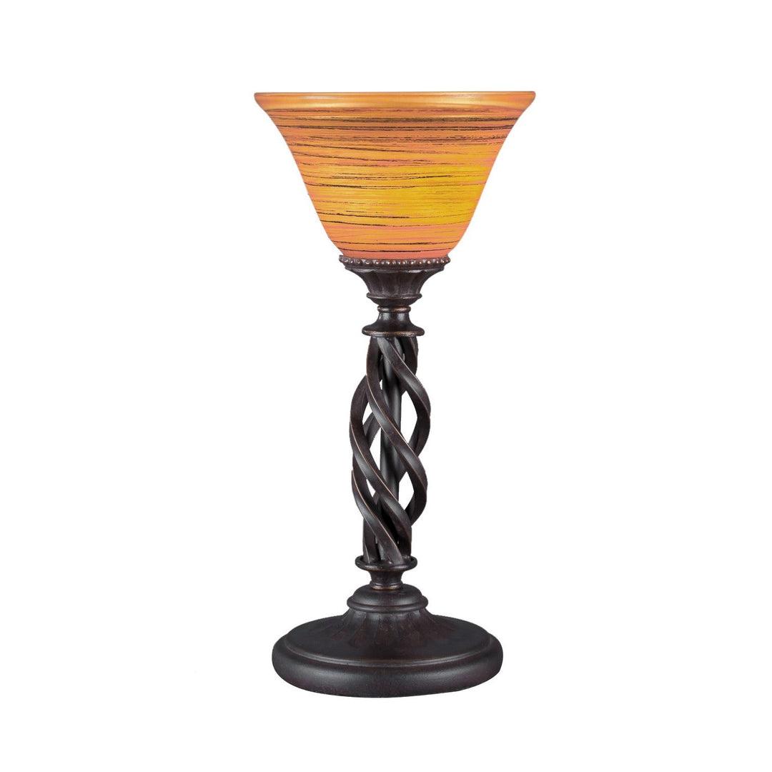 Toltec Lighting 61-DG-454  Eleganté Lamp Dark Granite