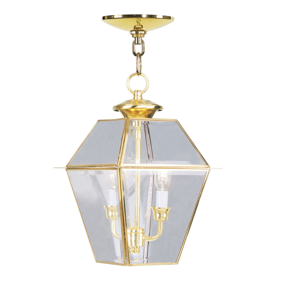 Livex Lighting 2285-02  Westover Outdoor Polished Brass