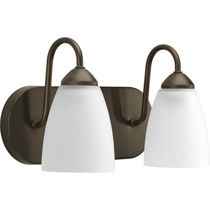 Progress Gather P2707-20 Bath Vanity Light 12 in. wide - Antique Bronze