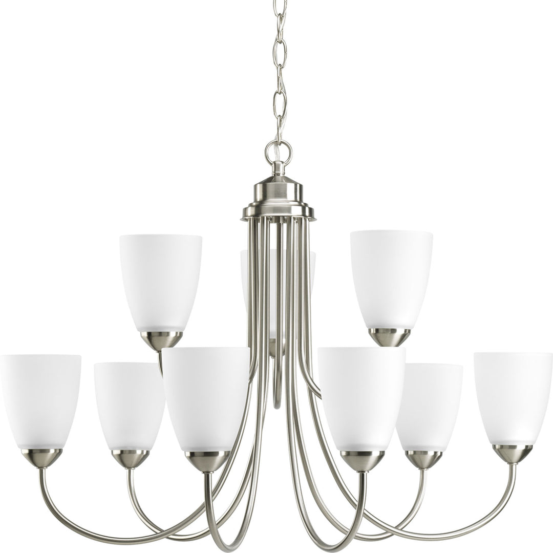 Progress Gather P4627-09 Chandelier Light - Brushed Nickel