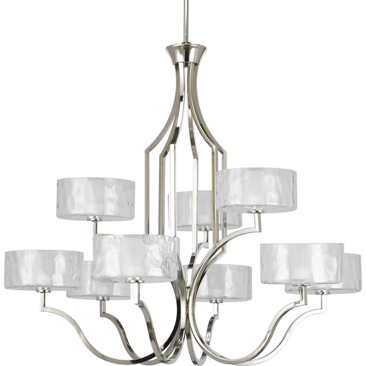 Progress Caress P4646-104WB Chandelier Light - Polished Nickel