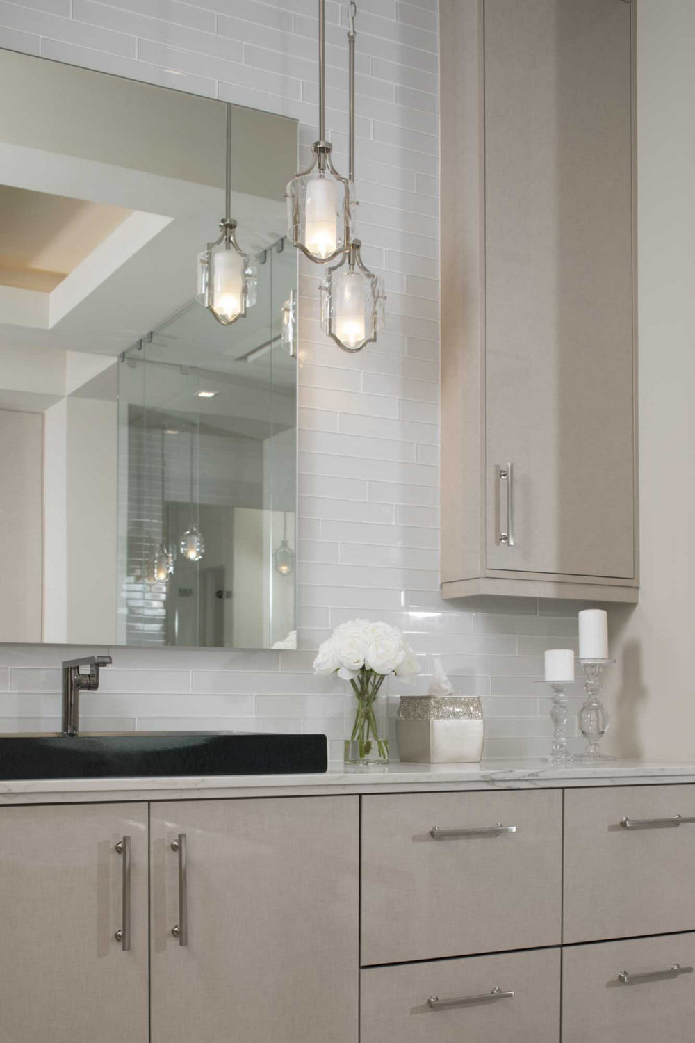 Progress Caress P5044-104WB Pendant Light - Polished Nickel