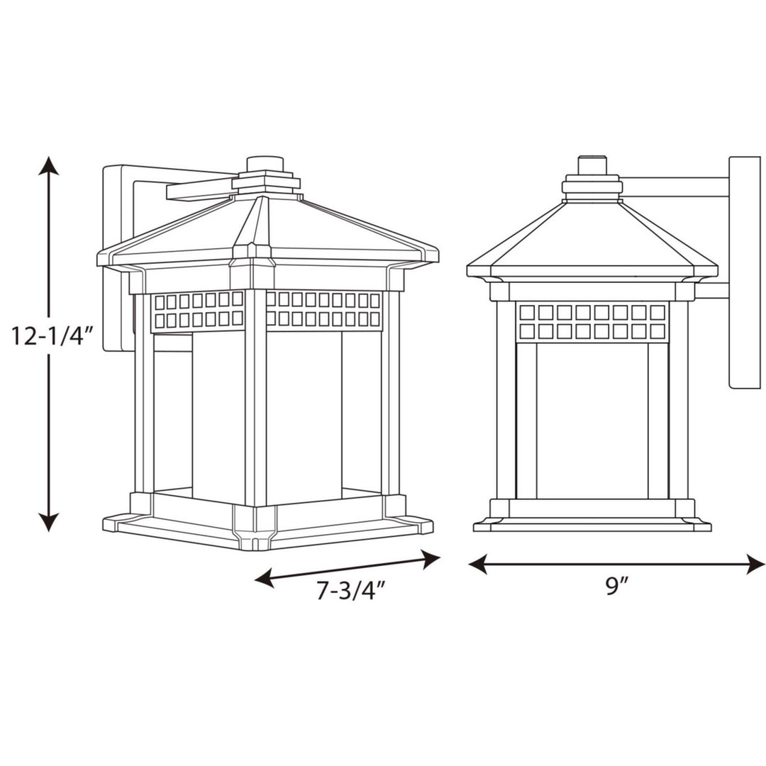 Progress Lighting P6001-31 Merit One Light Wall Lantern Outdoor Black