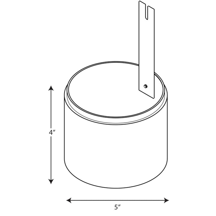 Progress Lighting P8712-30 Cylinder Turtle Shield Landscape Light White