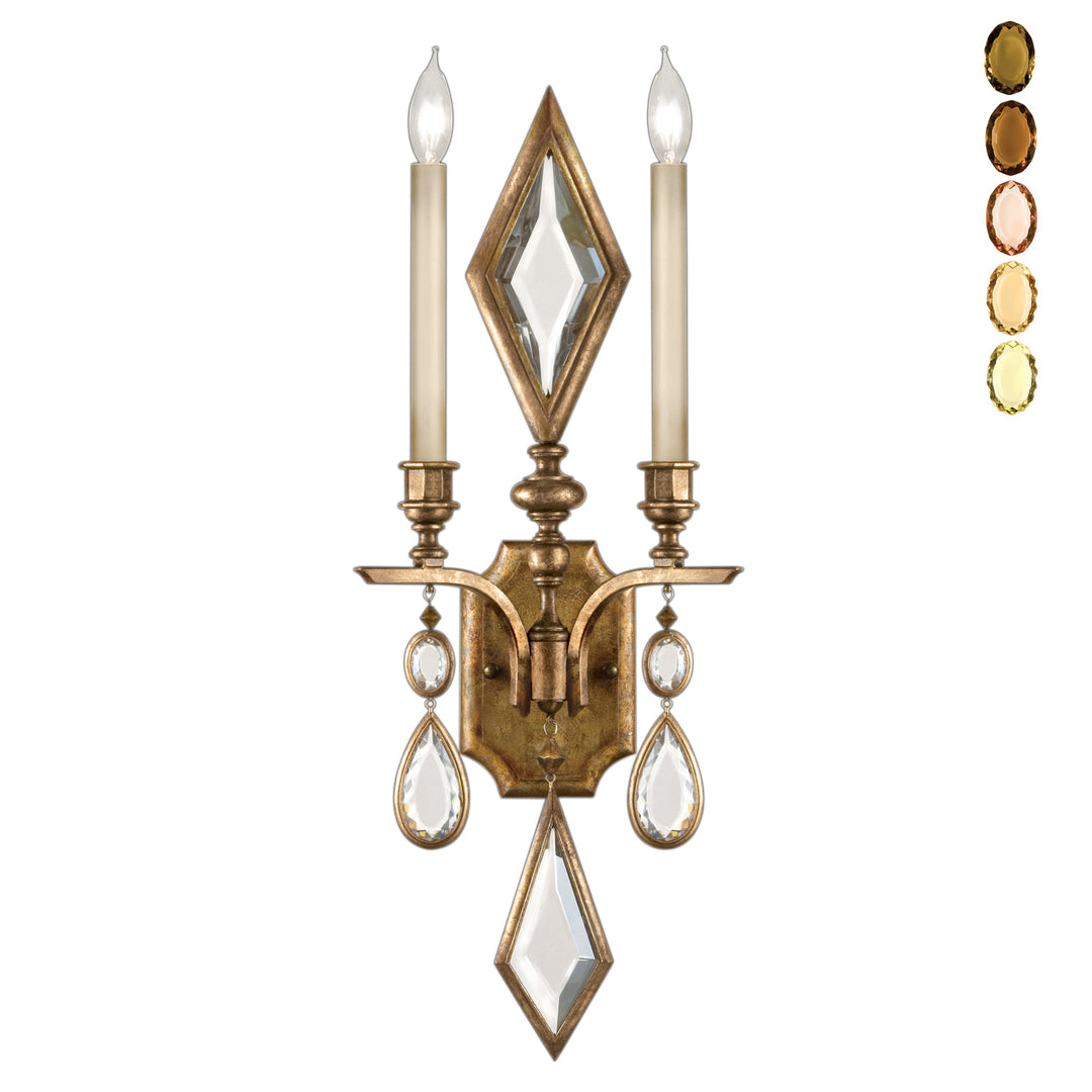 Fine Art Encased Gems 729150-1ST Wall Light - Gold