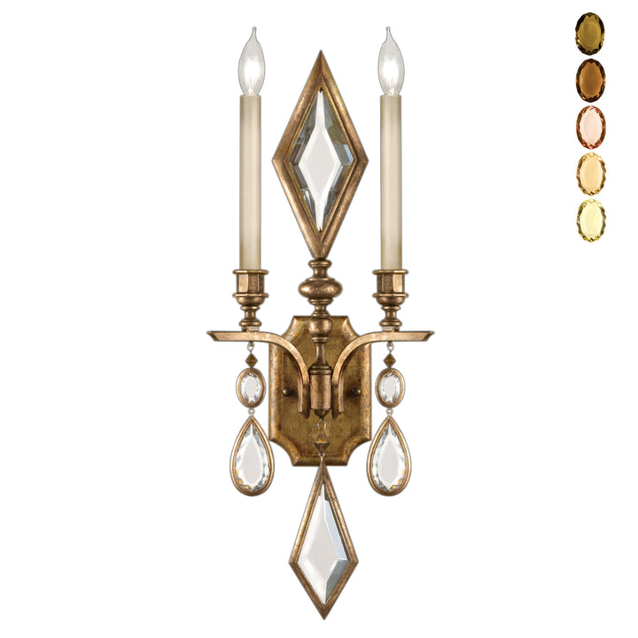 Fine Art Encased Gems 729150-1ST Wall Light - Gold