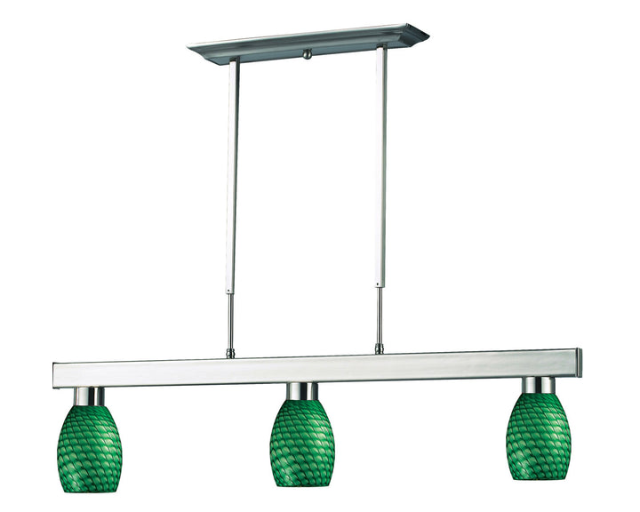 Z-Lite Cobalt 152BN-131GREEN Pendant Light - Brushed Nickel