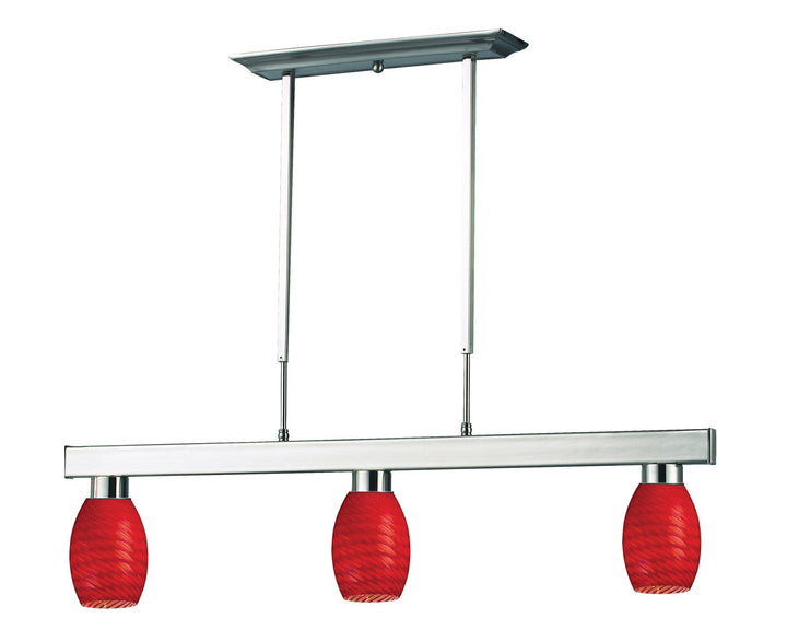 Z-Lite Players 152BN-131RED Pendant Light - Brushed Nickel