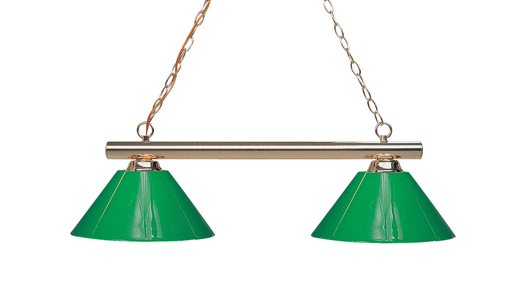 Z-Lite Sharp Shooter 155-2PB-PGR Pendant Light - Polished Brass