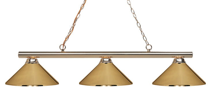 Z-Lite Sharp Shooter 155-3PB-MPB Pendant Light - Polished Brass