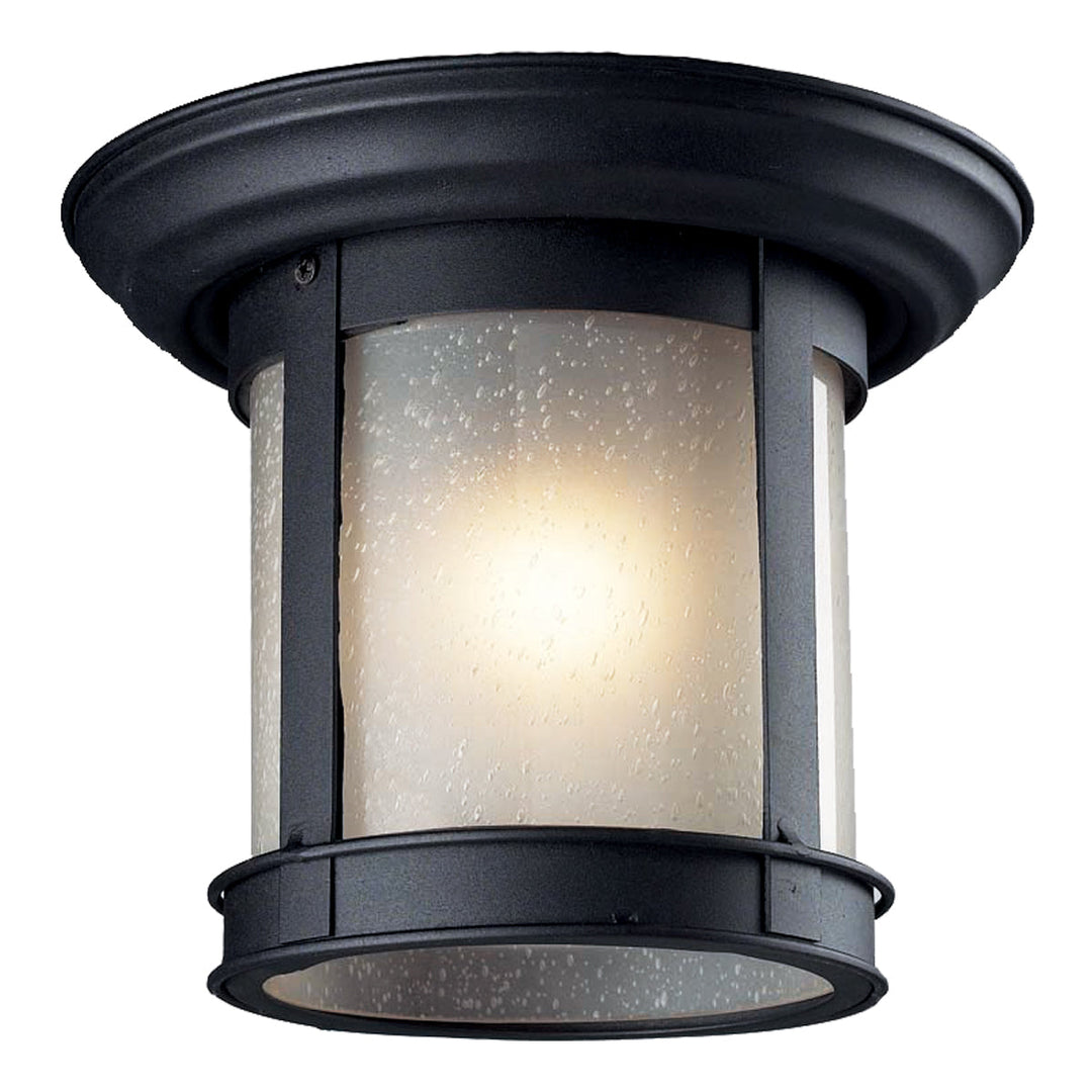Z-Lite Lighting 514F-BK  Outdoor Flush Mount Outdoor Black