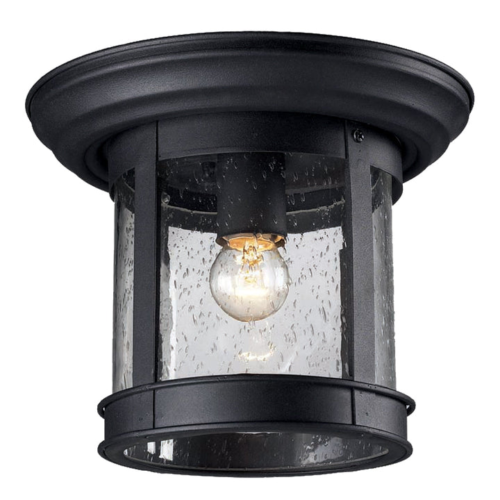 Z-Lite Lighting 515F-BK  Outdoor Flush Mount Outdoor Black