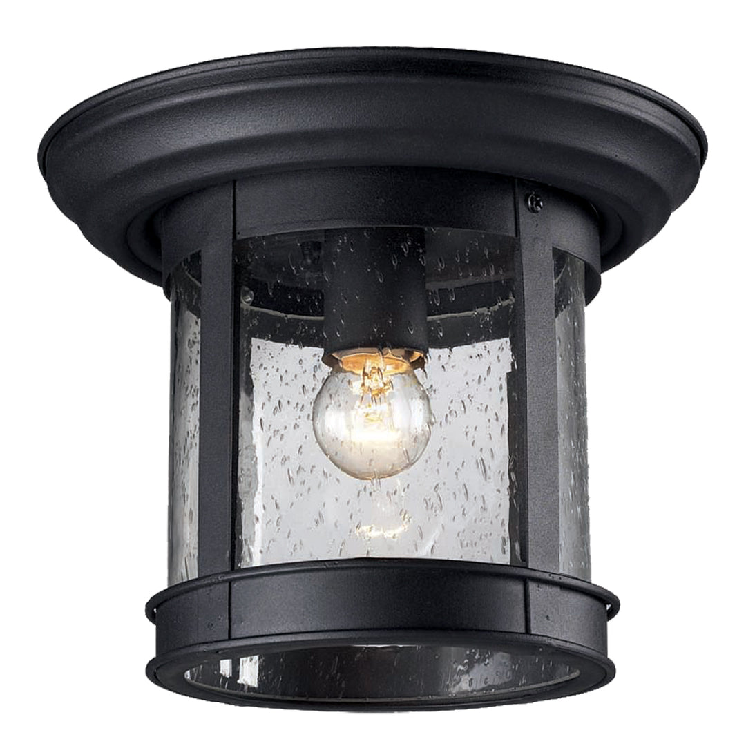 Z-Lite Lighting 515F-BK  Outdoor Flush Mount Outdoor Black