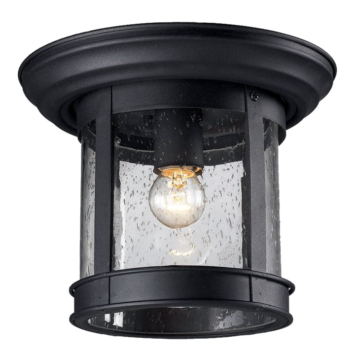 Z-Lite Lighting 515F-BK  Outdoor Flush Mount Outdoor Black