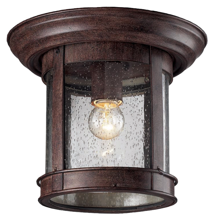 Z-Lite Lighting 515F-WB  Outdoor Flush Mount Outdoor Weathered Bronze