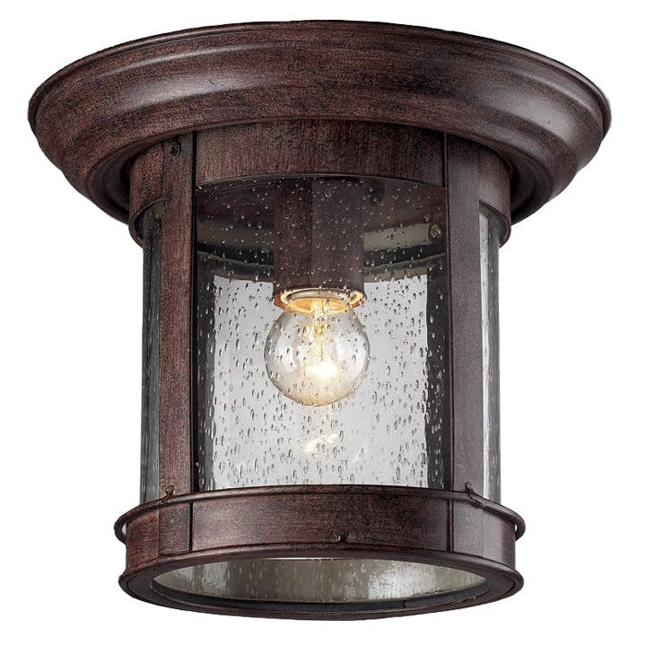 Z-Lite Lighting 515F-WB  Outdoor Flush Mount Outdoor Weathered Bronze