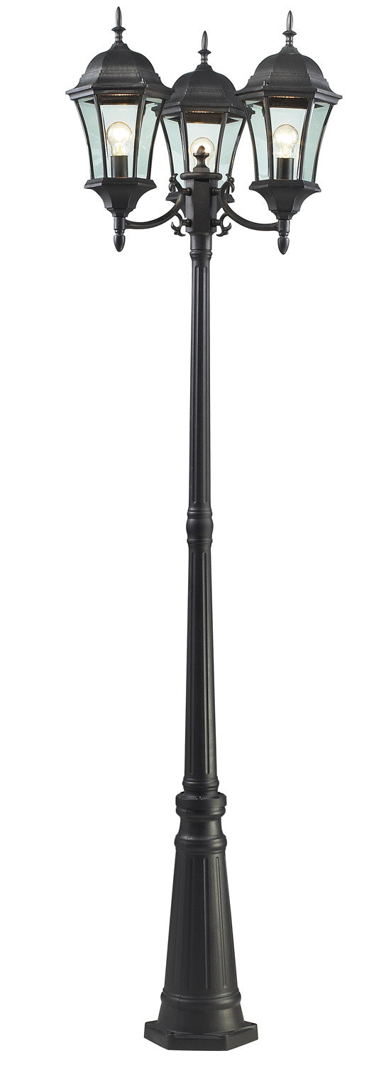 Z-Lite Lighting 522MP3-BK  Wakefield Outdoor Black