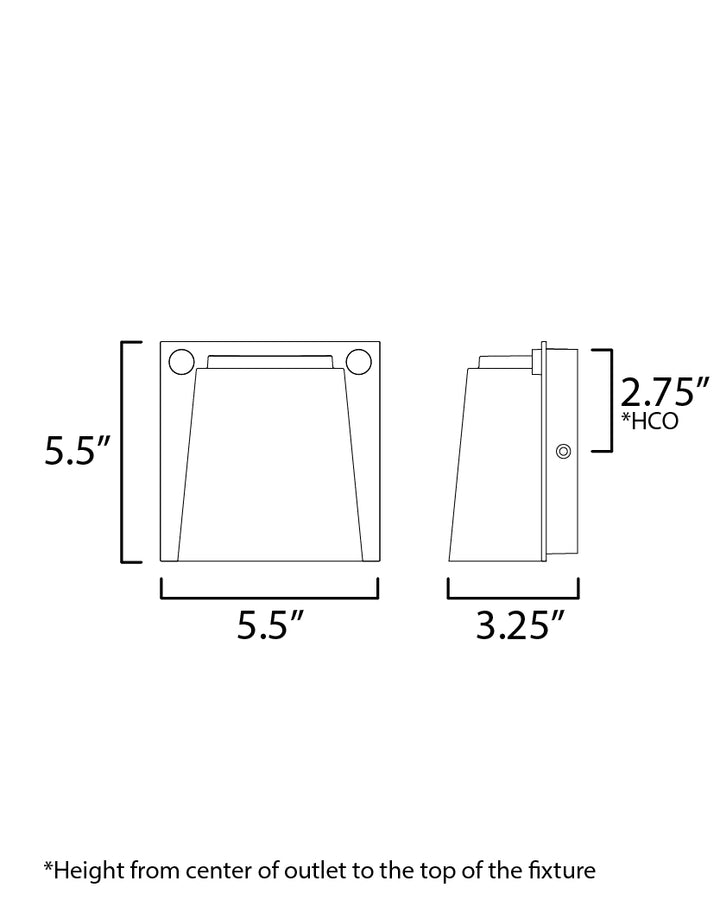 Maxim Lighting 42120BKAB  Rivet Modern Outdoor Black / Antique Brass