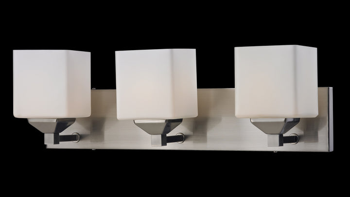 Z-Lite Quube 2104-3V Bath Vanity Light 24 in. wide - Brushed Nickel