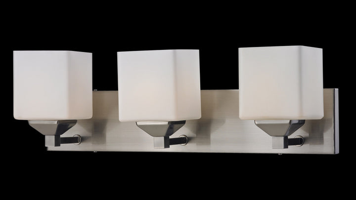 Z-Lite Quube 2104-3V Bath Vanity Light 24 in. wide - Brushed Nickel