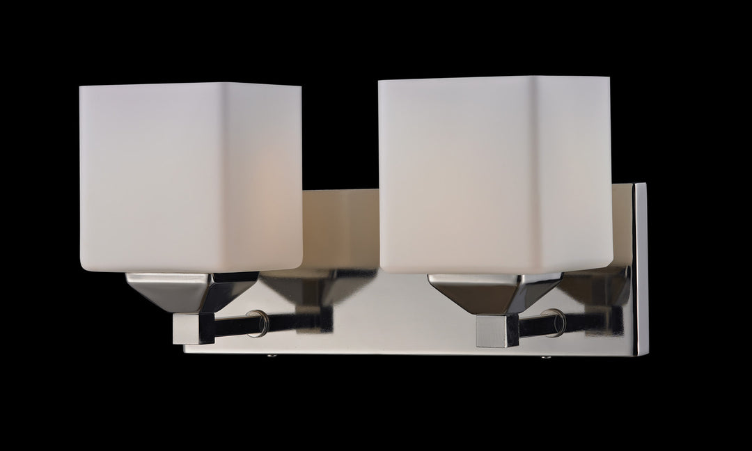 Z-Lite Quube 2105-2V Bath Vanity Light 13 in. wide - Chrome