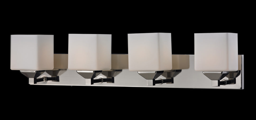 Z-Lite Quube 2105-4V Bath Vanity Light 30 in. wide - Chrome