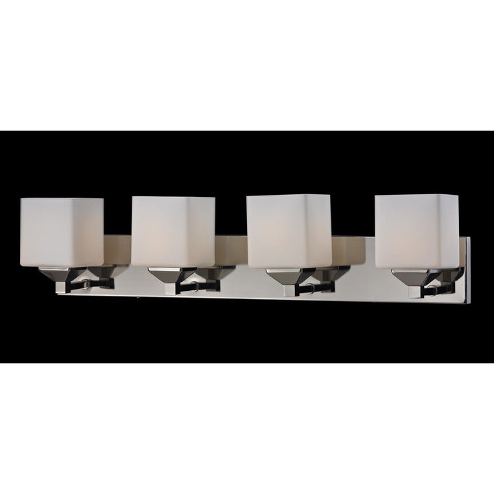 Z-Lite Quube 2105-4V Bath Vanity Light 30 in. wide - Chrome
