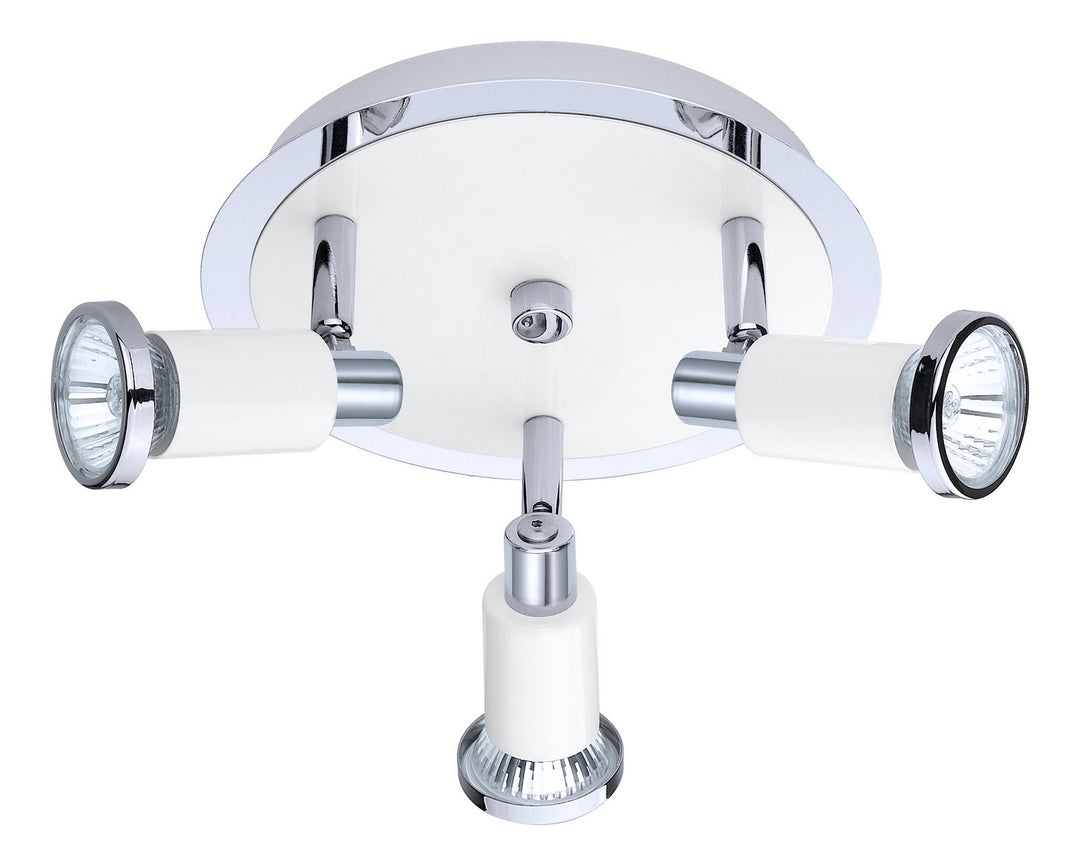 Eglo Lighting 200098A Modern Eridan Home Decor Chrome/Shiny White