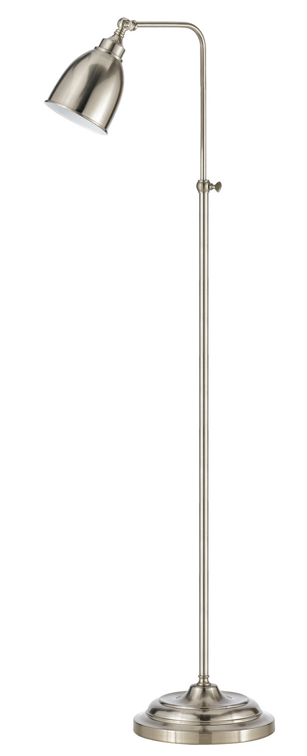 Cal Lighting BO-2032FL-BS Pharmacy One Light Floor Lamp Lamp Pewter, Nickel, Silver