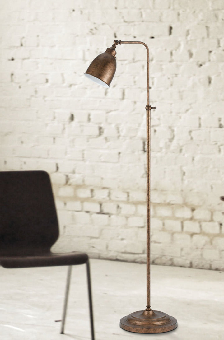 Cal Lighting BO-2032FL-RU Pharmacy One Light Floor Lamp Lamp Bronze / Dark