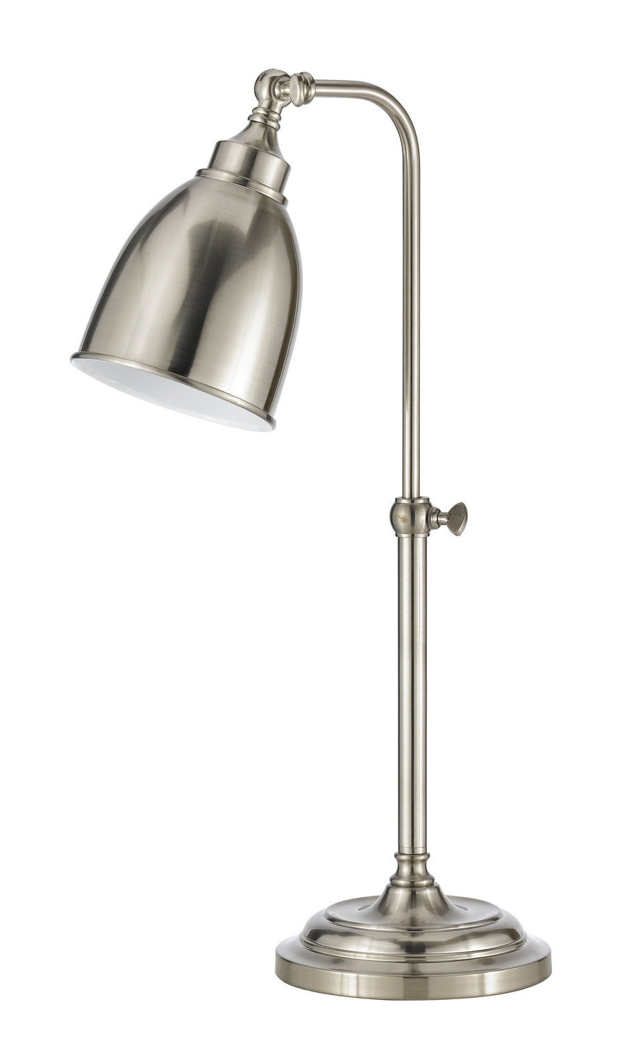 Cal Lighting BO-2032TB-BS Pharmacy One Light Table Lamp Lamp Pewter, Nickel, Silver