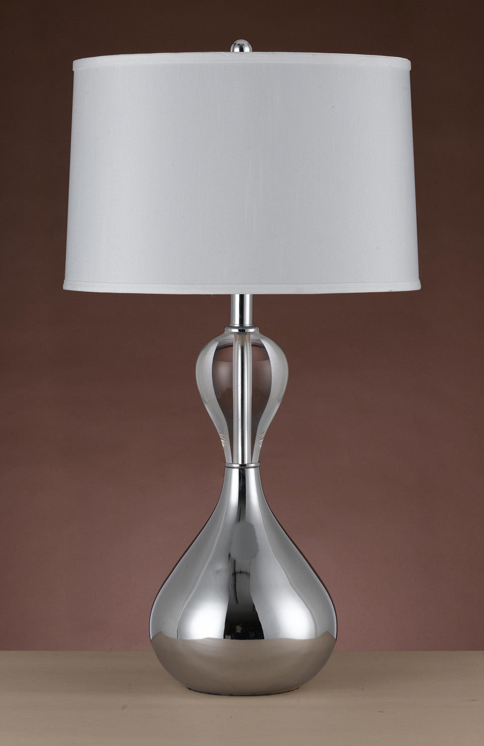 Cal Lighting BO-2073TB Ozark One Light Table Lamp Lamp Pewter, Nickel, Silver