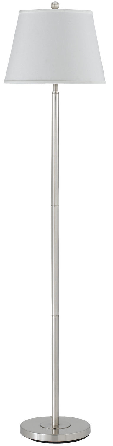 Cal Lighting BO-2077FL-BS Andros One Light Floor Lamp Lamp Pewter, Nickel, Silver