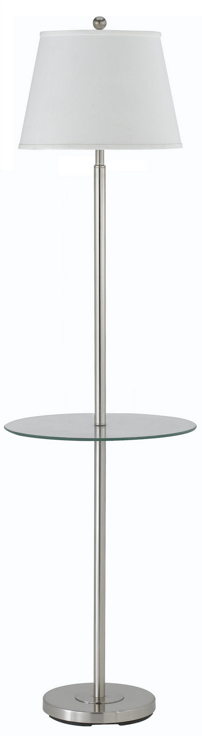 Cal Lighting BO-2077GT-BS Andros One Light Floor Lamp Lamp Pewter, Nickel, Silver