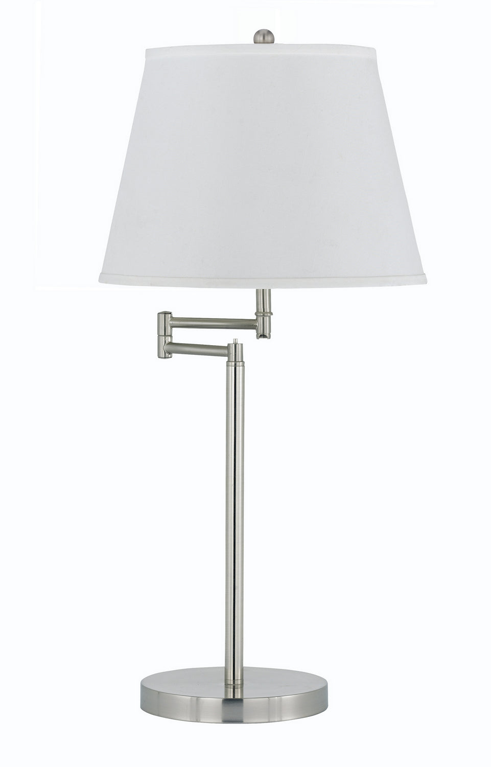 Cal Lighting BO-2077TB-BS Andros One Light Table Lamp Lamp Pewter, Nickel, Silver