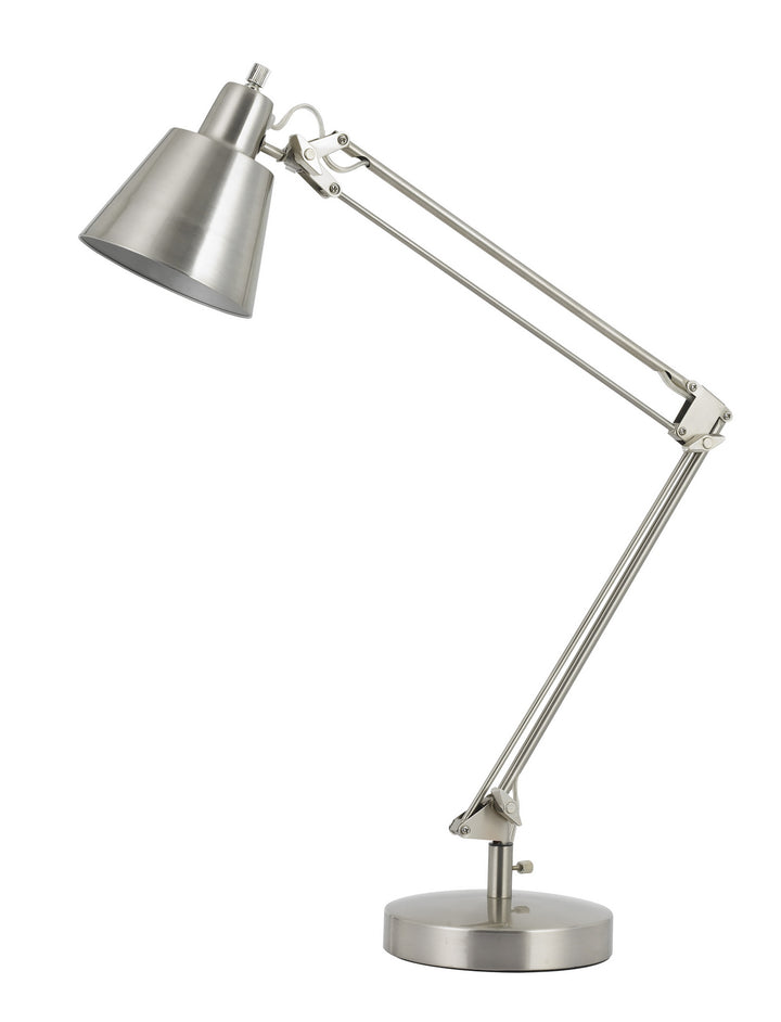 Cal Lighting BO-2165TB-BS Udbina One Light Table Lamp Lamp Pewter, Nickel, Silver