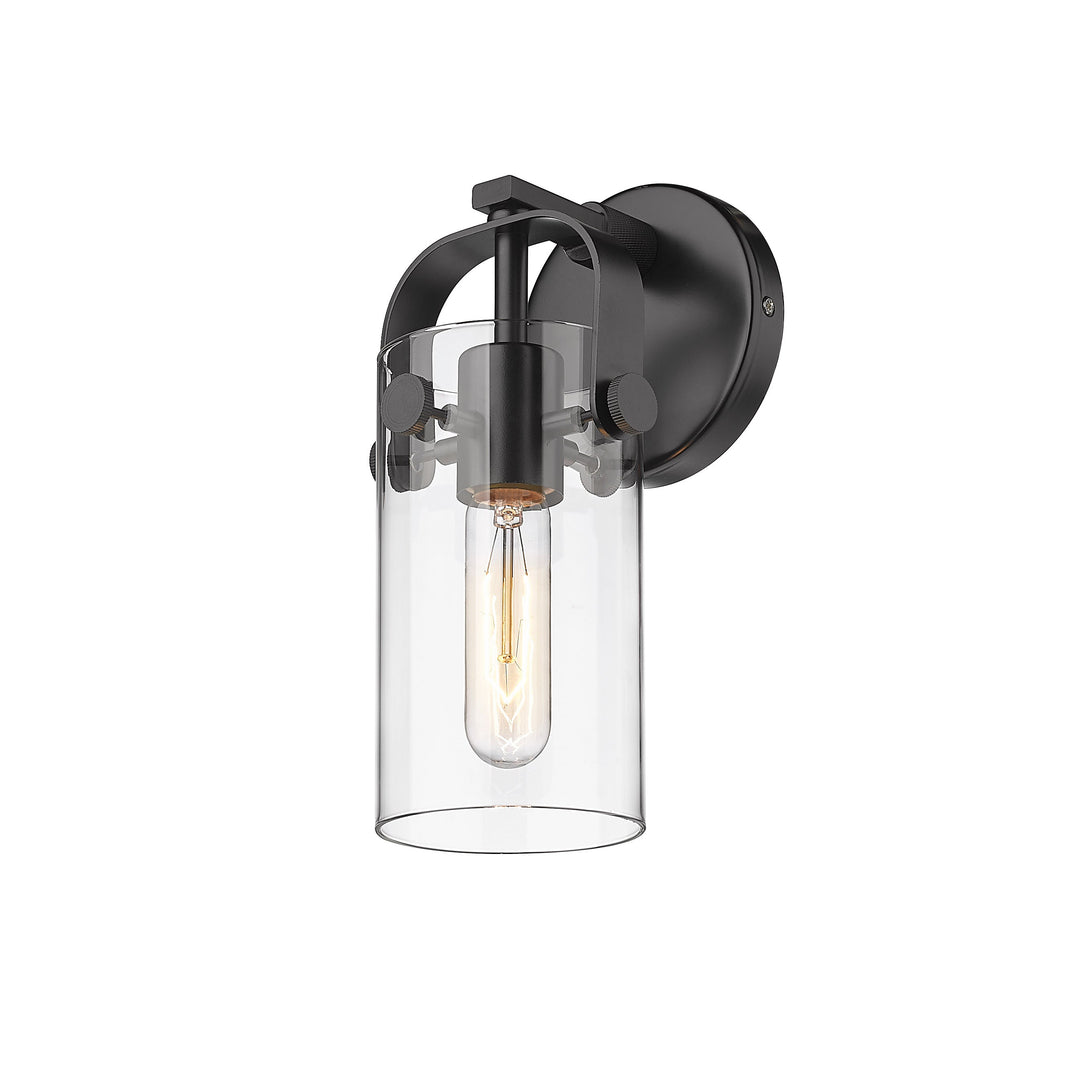 Innovations Downtown Urban 423-1W-BK-G423-7CL Wall Sconce Light - Matte Black